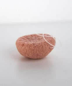 Naturalna gąbka konjac do mycia twarzy Mohani – z różową glinką