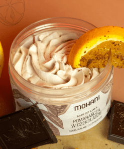Odżywczy mus pomarańcza w czekoladzie Mohani do ciała 200 ml