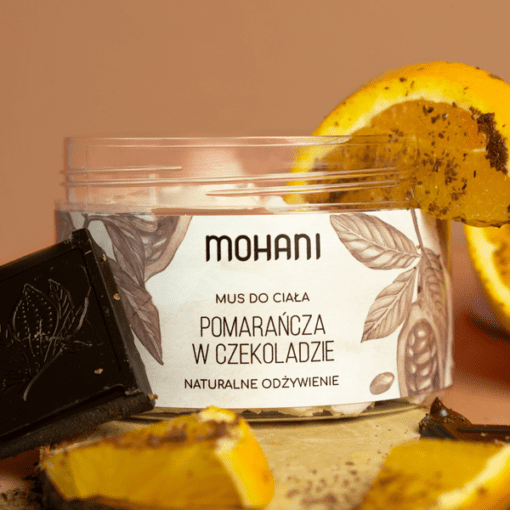 Odżywczy mus pomarańcza w czekoladzie Mohani do ciała 200 ml
