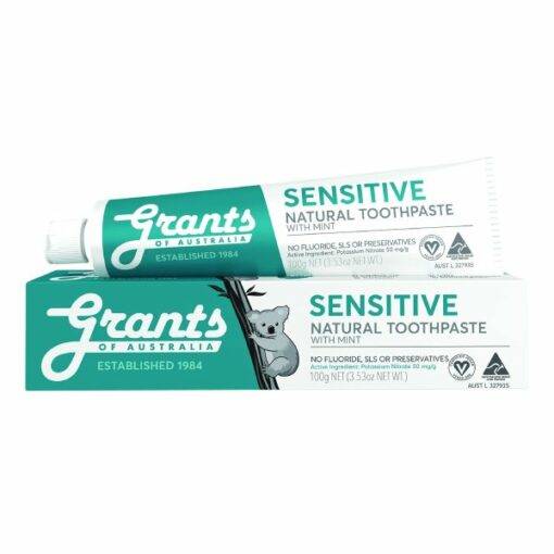 Kojąca, naturalna pasta do zębów wrażliwych Grants of Australia – bez fluoru